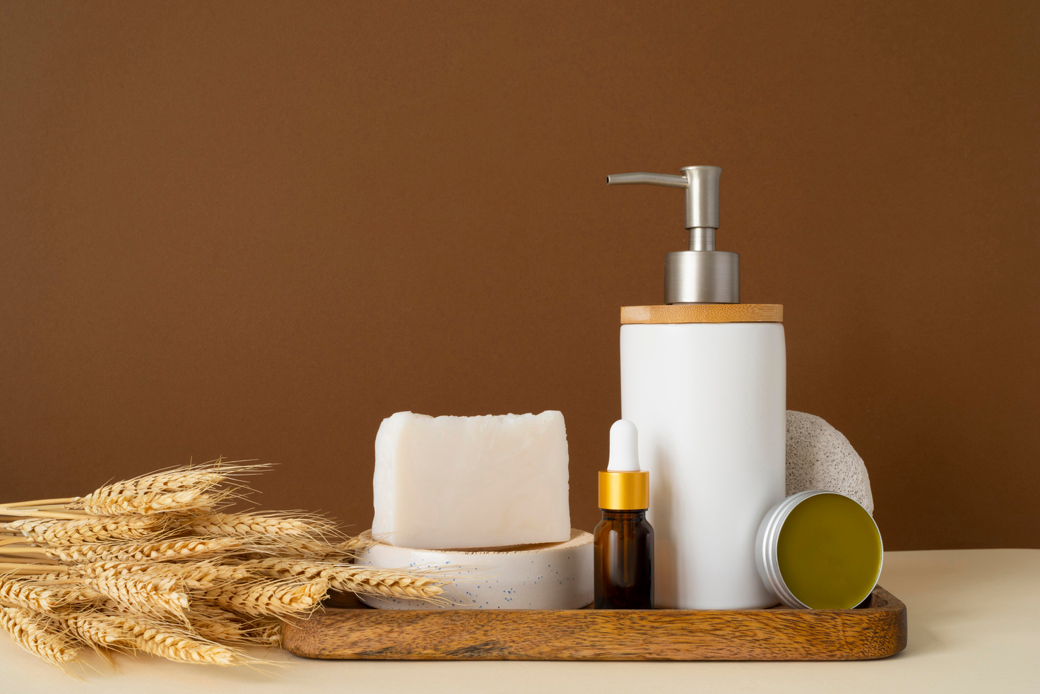 Soap Dispenser and Bath Essentials